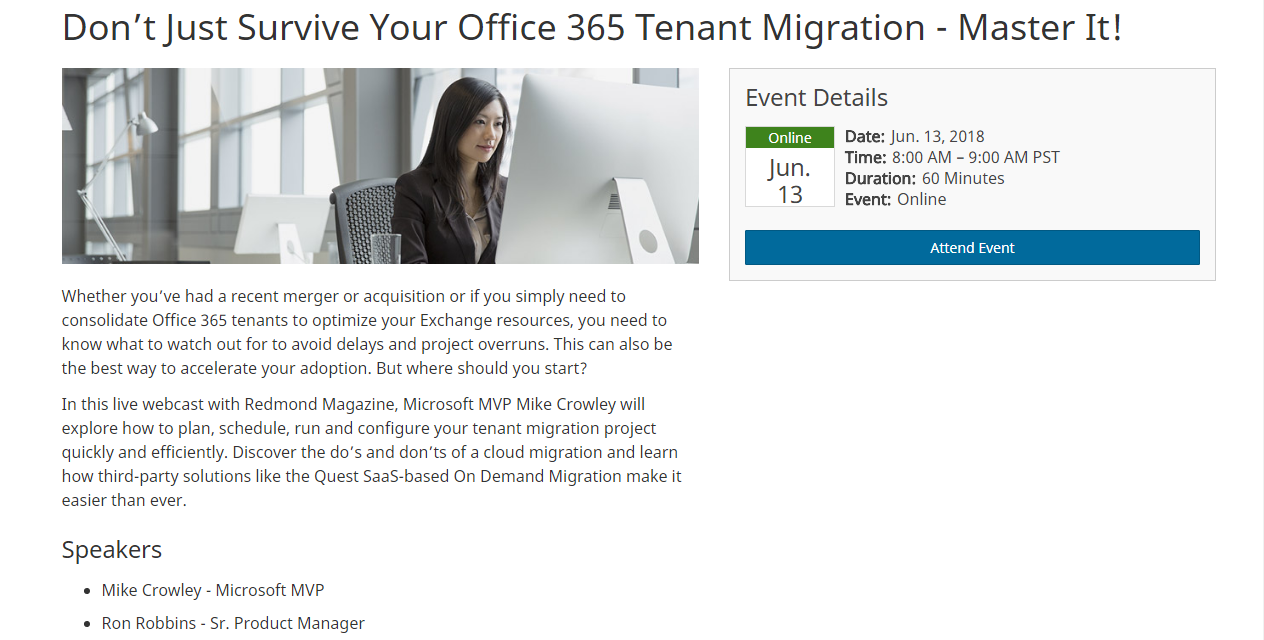 Tenant-to-tenant migration webcast