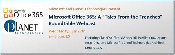 Register for the 7/27/11 Webcast!