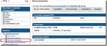 BAS Device properties