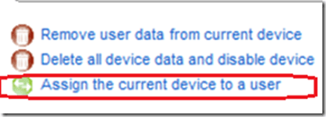 BAS Assign the current device to a user